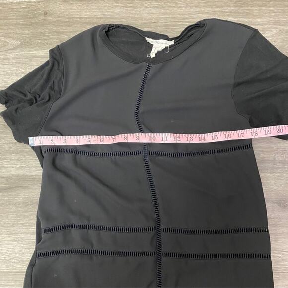 BCBGenration Tee With Sheer Detailing Black S - Picture 4 of 8